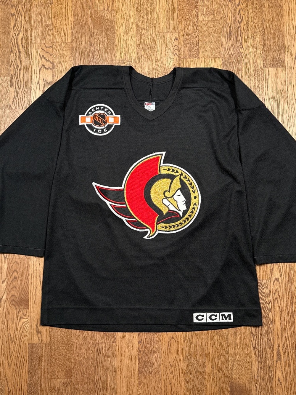 Vintage Y2K CCM Center Ice Ottawa Senators Made in Canada Practice Jersey Mens L